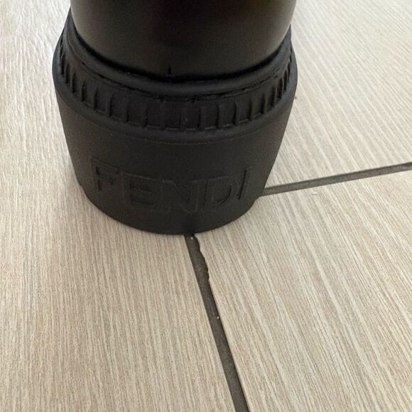 Brand new Fendi Black Leather Ankle Boots size 6.5 - Picture 4 of 10